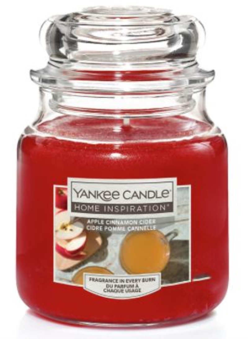 YANKEE CANDLE Yankee Candle Home Inspiration fragranza Apple Cinnamon Cider candela piccola